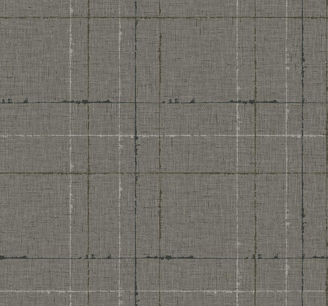 Seabrook Gorton Plaid Mocha Wallpaper