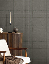 Seabrook Gorton Plaid Mocha Wallpaper