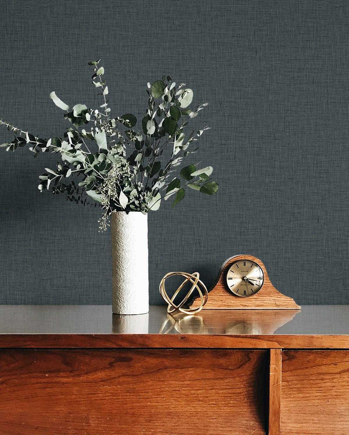 Seabrook Stretford Linen Nile Wallpaper