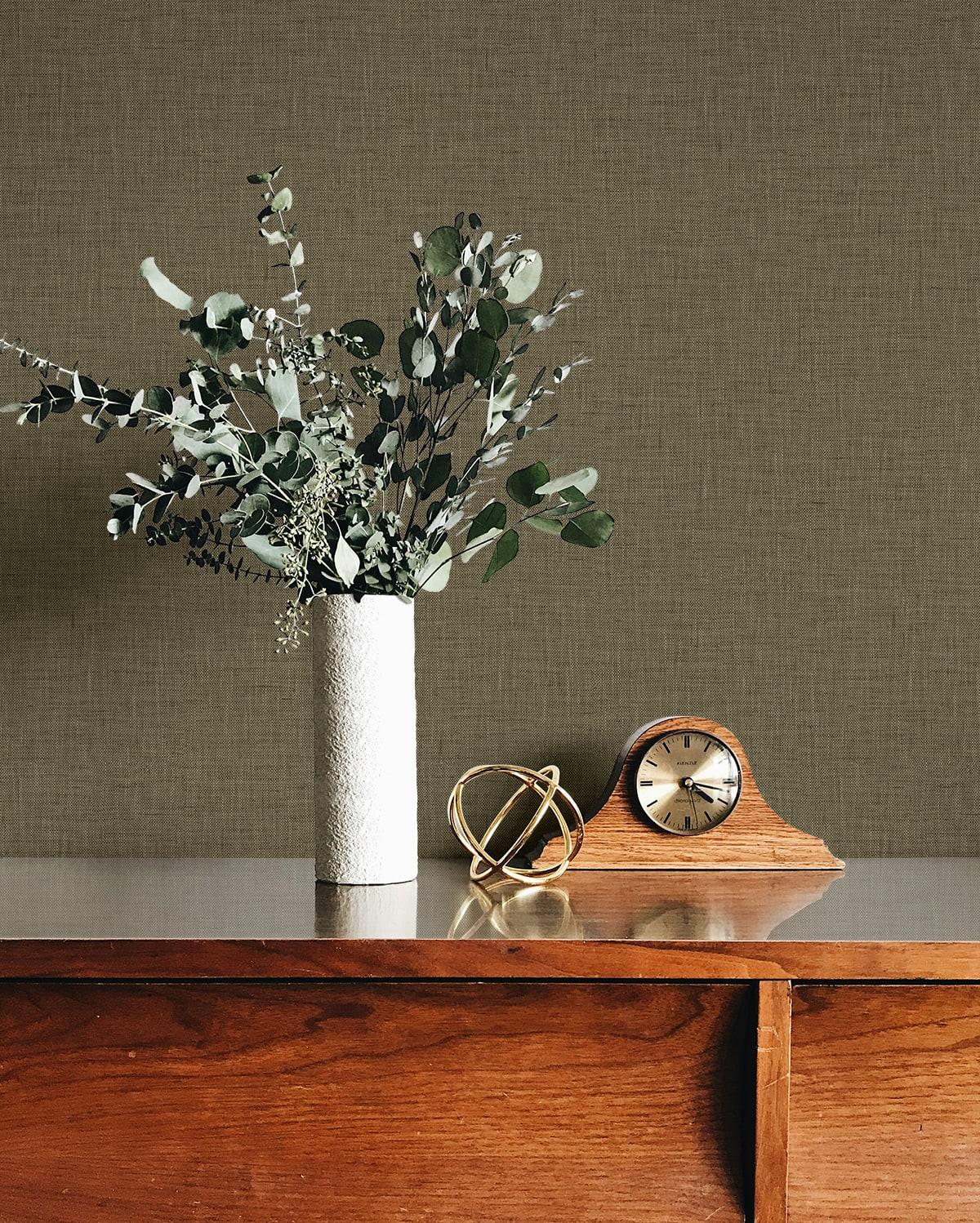 Seabrook Stretford Linen Sand Wallpaper
