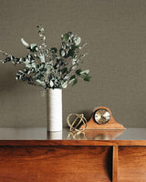 Seabrook Stretford Linen Roasted Almond Wallpaper
