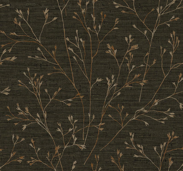 Seabrook Withington Branch Coffee Wallpaper