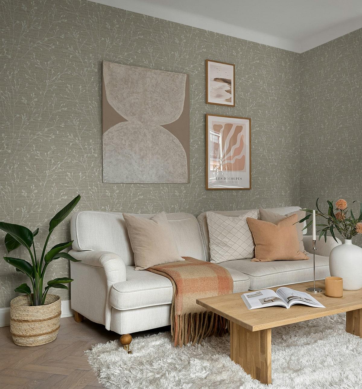 Seabrook Withington Branch Mouse Wallpaper