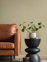 Seabrook Wilslow Weave Cream Wallpaper