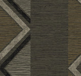 Seabrook Beswick Chevron Roasted Coffee Wallpaper