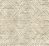 Seabrook Leigh Diamond Cappuccino Wallpaper