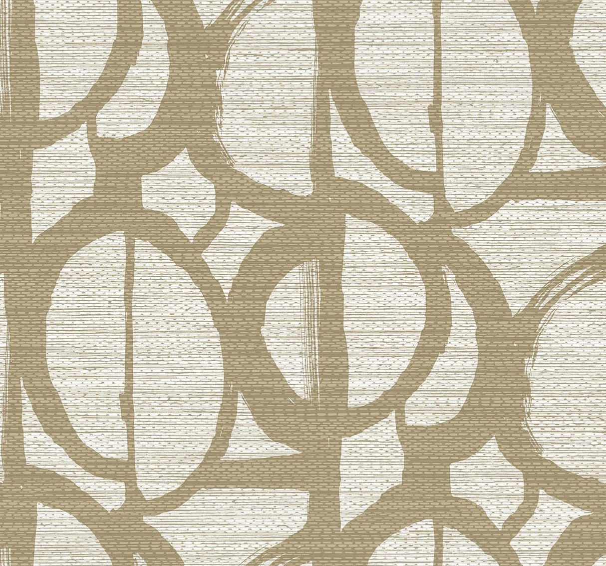 Seabrook Pendelton Oro Wallpaper