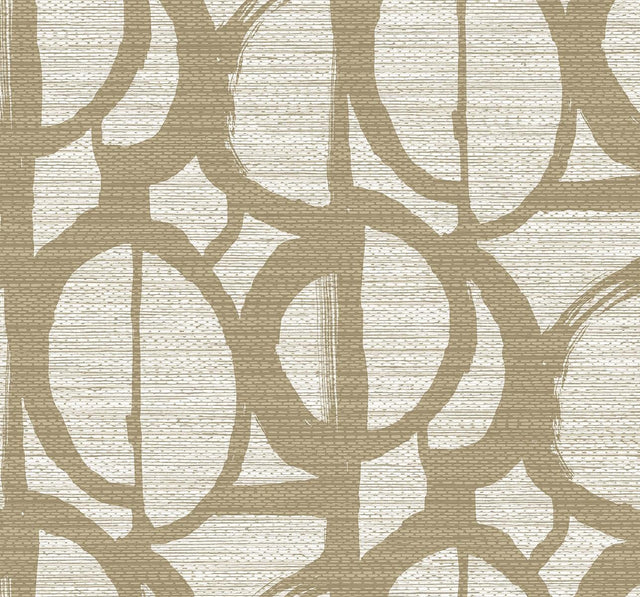 Seabrook Pendelton Oro Wallpaper