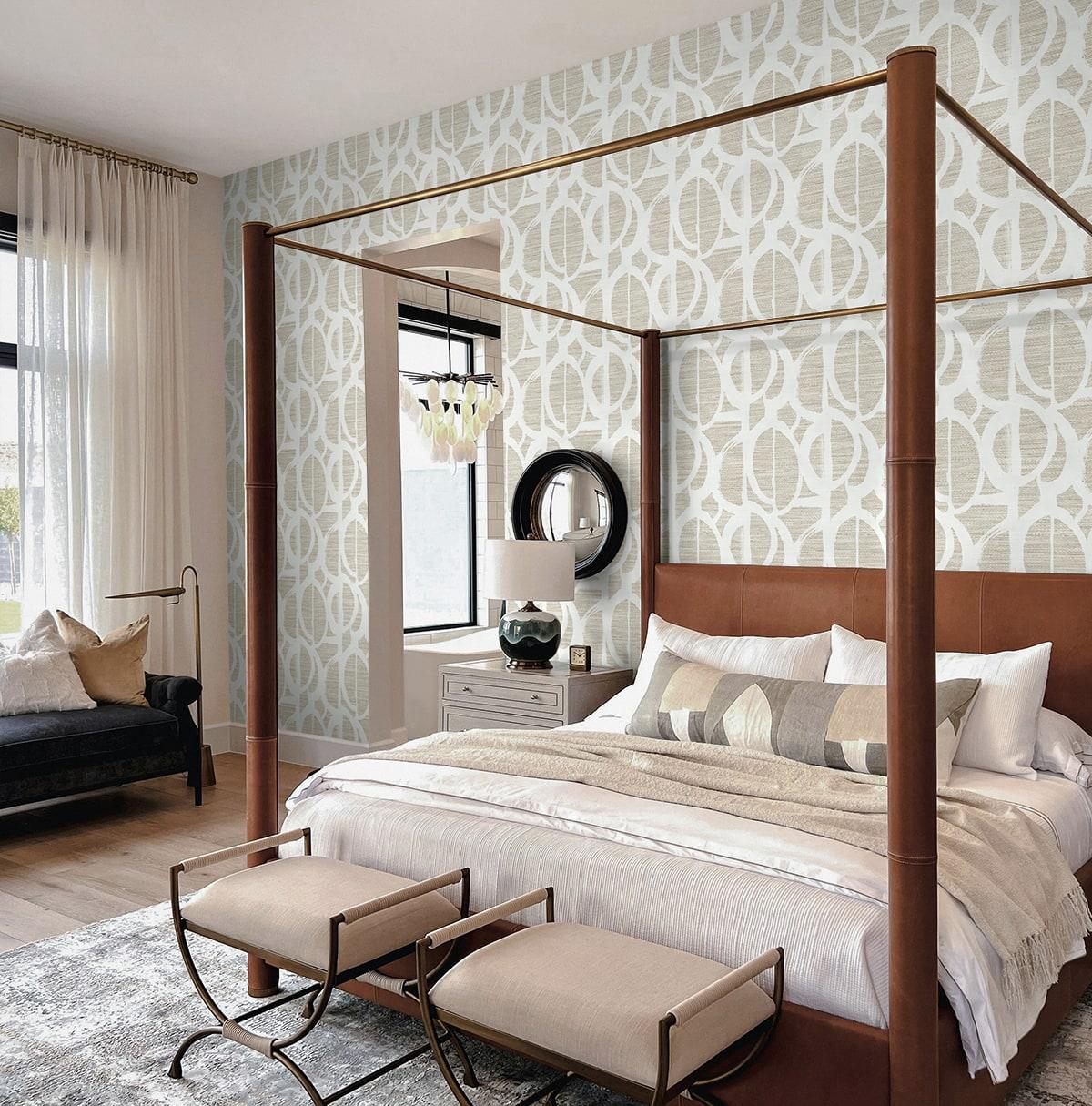 Seabrook Pendelton Papyrus Wallpaper