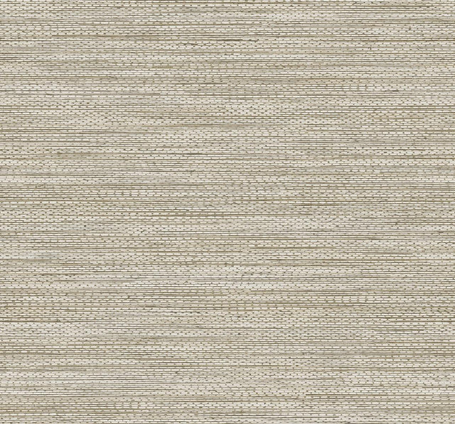 Seabrook Hollinwood Weave Truffle Wallpaper