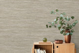 Seabrook Hollinwood Weave Truffle Wallpaper