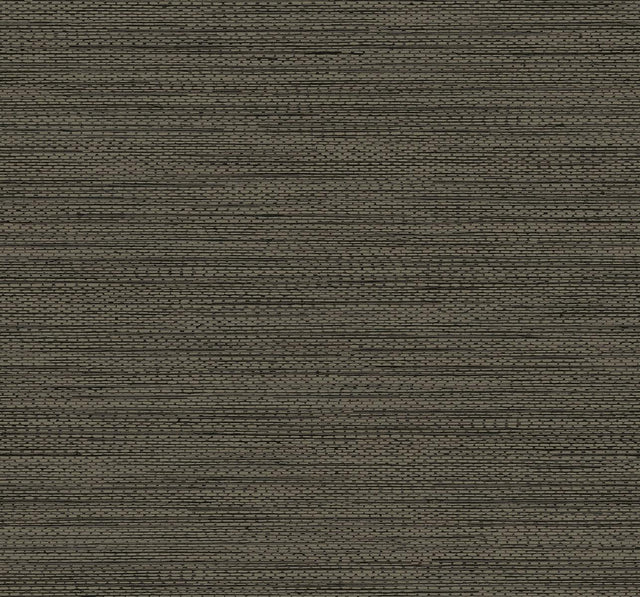 Seabrook Hollinwood Weave Coffee Wallpaper