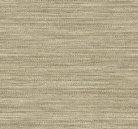 Seabrook Hollinwood Weave Hazelnut Wallpaper