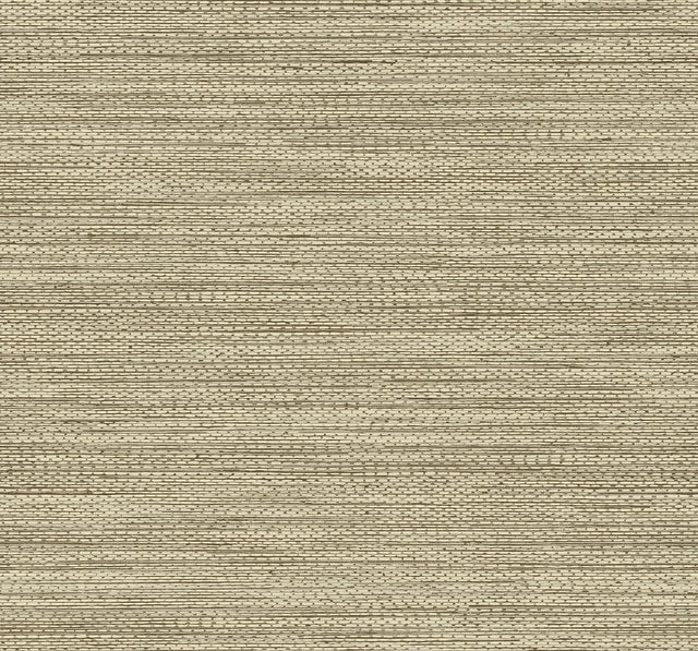 Seabrook Hollinwood Weave Hazelnut Wallpaper