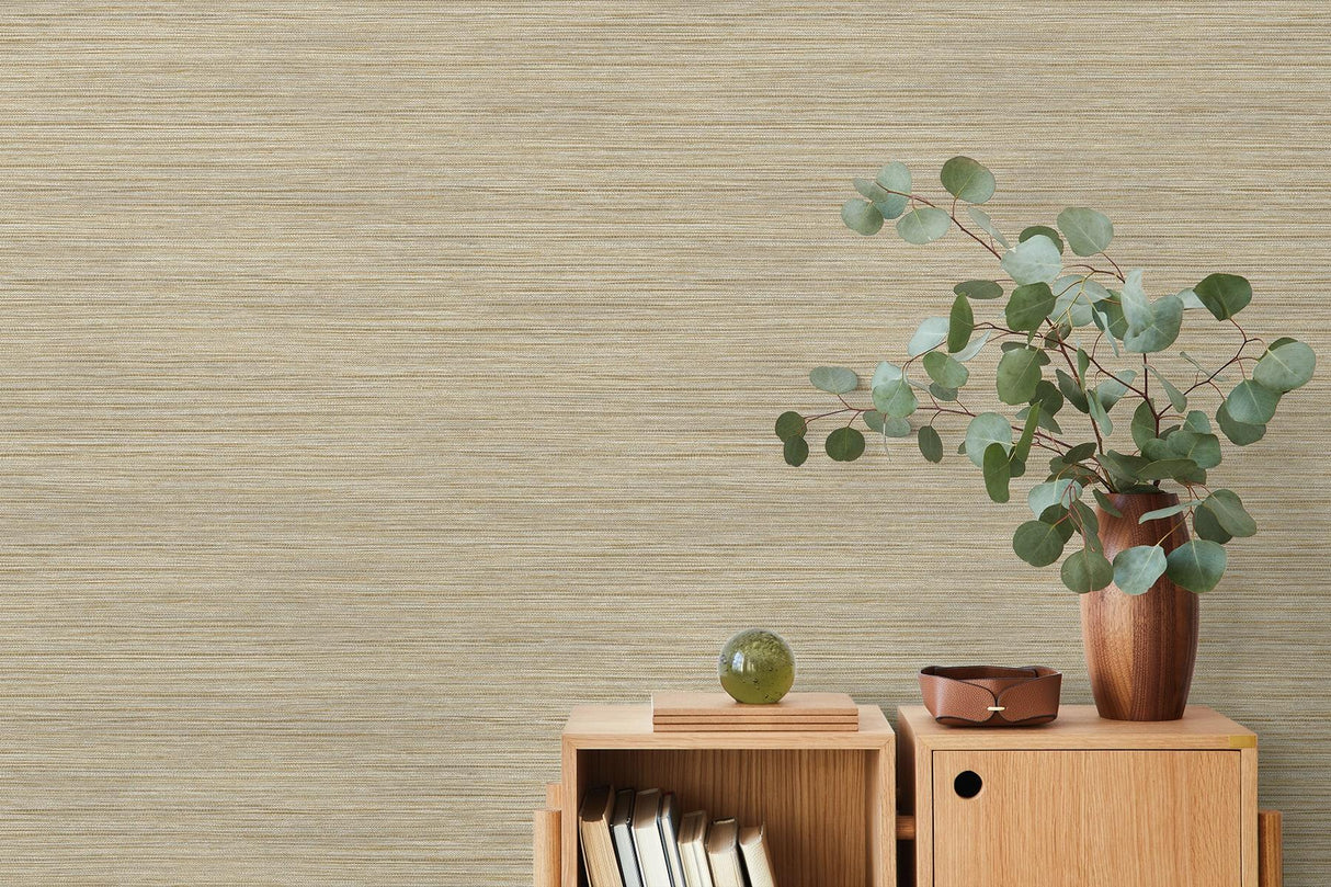 Seabrook Newton Sisal Sand Wallpaper