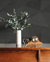 Seabrook Middleton Charcoal Wallpaper