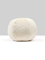 Scalamandre Petal Velvet 12 Dia - Ivory Decorative Pillow