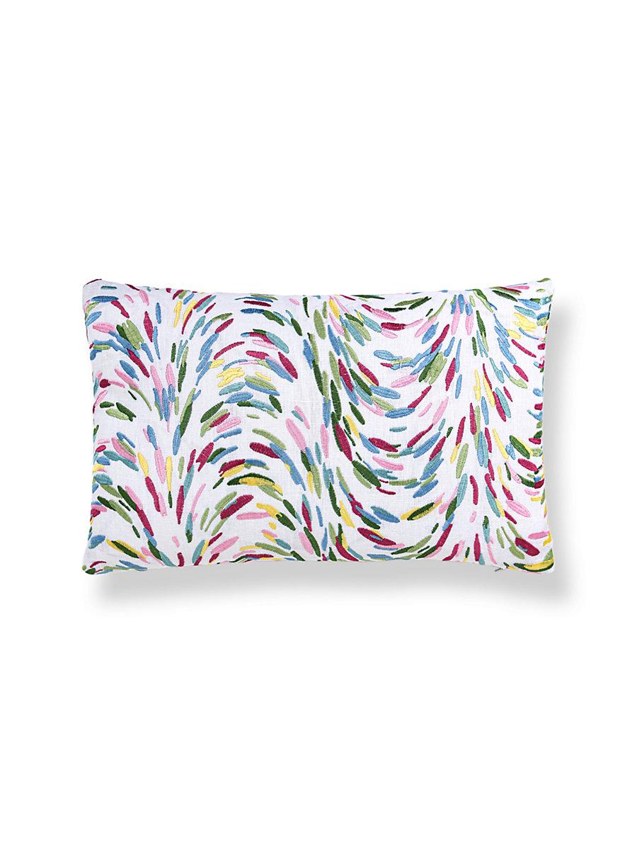 Scalamandre Fountain Embroidery 14 X 22 - Printemps Decorative Pillow