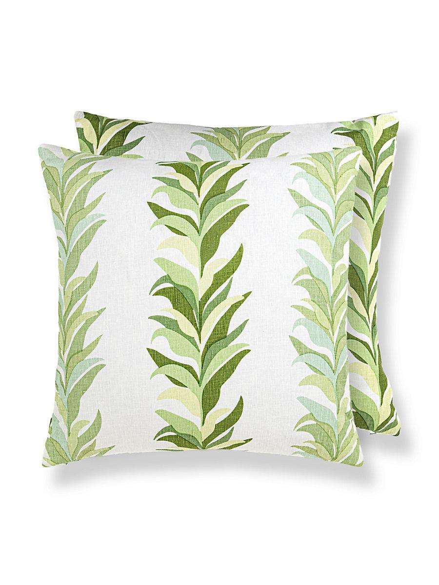 Scalamandre Chira Island 22 X 22 - Leaf Decorative Pillow