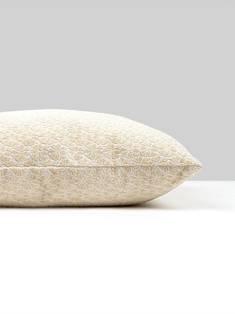 Scalamandre Petal Velvet 22 X 22 - Ivory Decorative Pillow