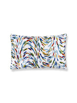 Scalamandre Fountain Embroidery 14 X 22 - Tropicalblue Decorative Pillow