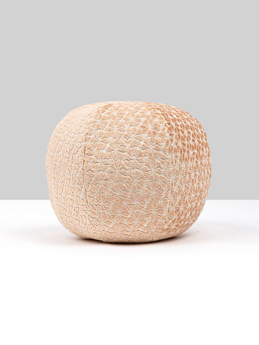 Scalamandre Petal Velvet 12 Dia - Peachfuzz Decorative Pillow