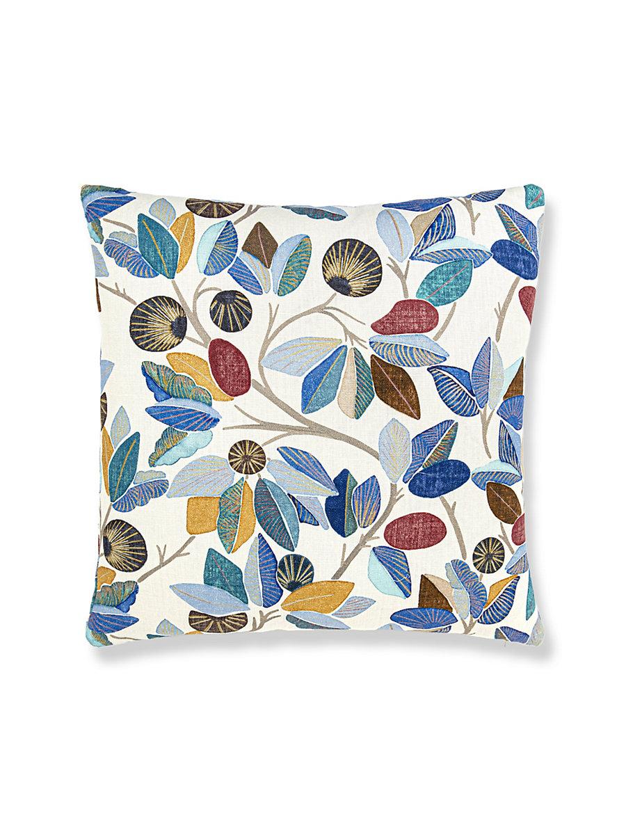 Scalamandre Linden 22 X 22 - Cobalt Decorative Pillow