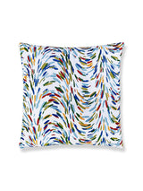 Scalamandre Fountain Embroidery 22 X 22 - Tropicalblue Decorative Pillow