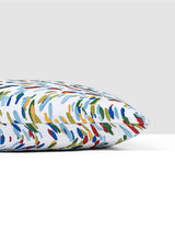 Scalamandre Fountain Embroidery 22 X 22 - Tropicalblue Decorative Pillow