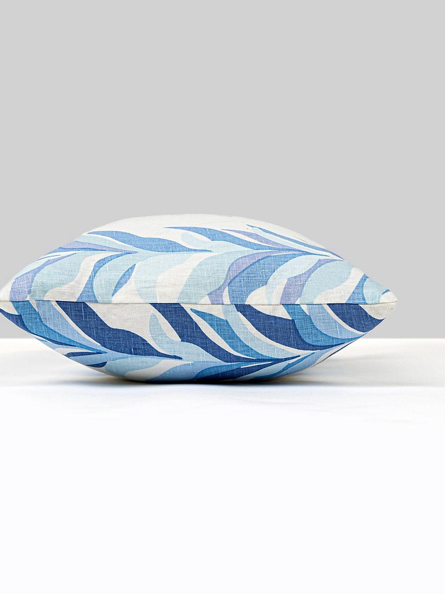 Scalamandre Chira Island 14 X 22 - Blue Marine Decorative Pillow