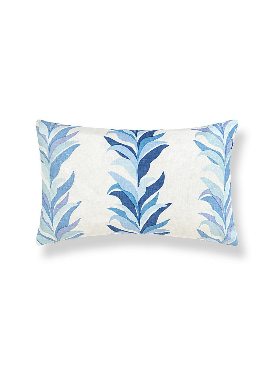 Scalamandre Chira Island 14 X 22 - Blue Marine Decorative Pillow