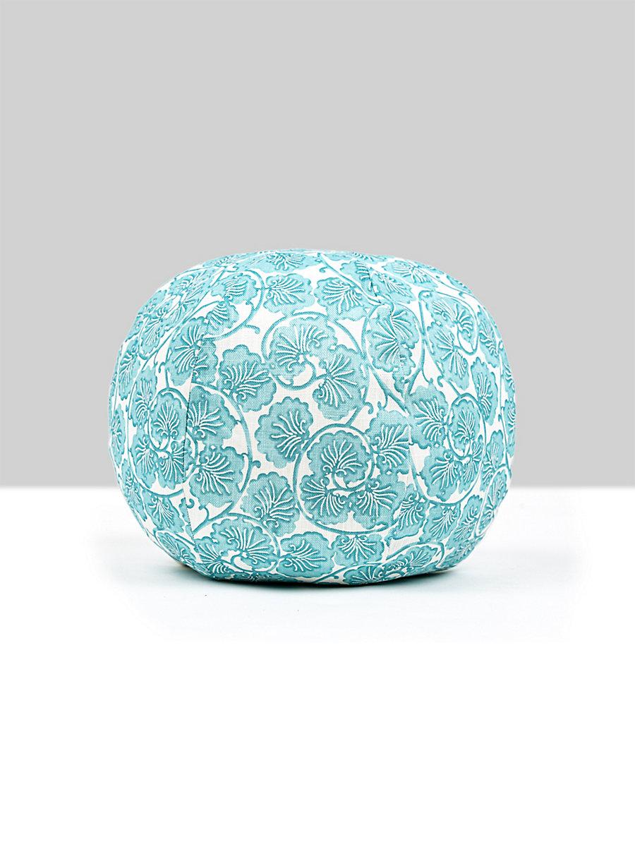 Scalamandre May 12 Dia - Turquoise Decorative Pillow
