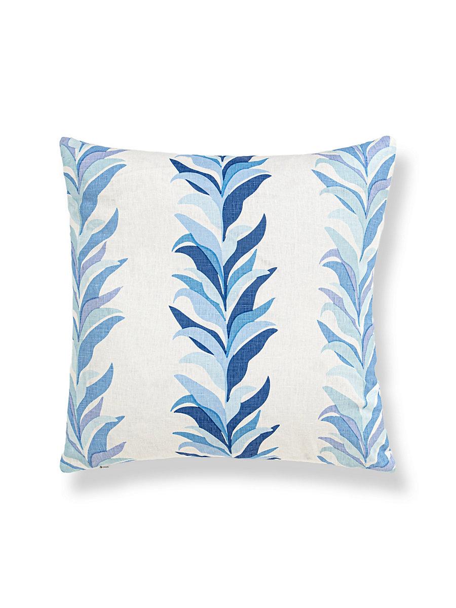 Scalamandre Chira Island 22 X 22 - Blue Marine Decorative Pillow