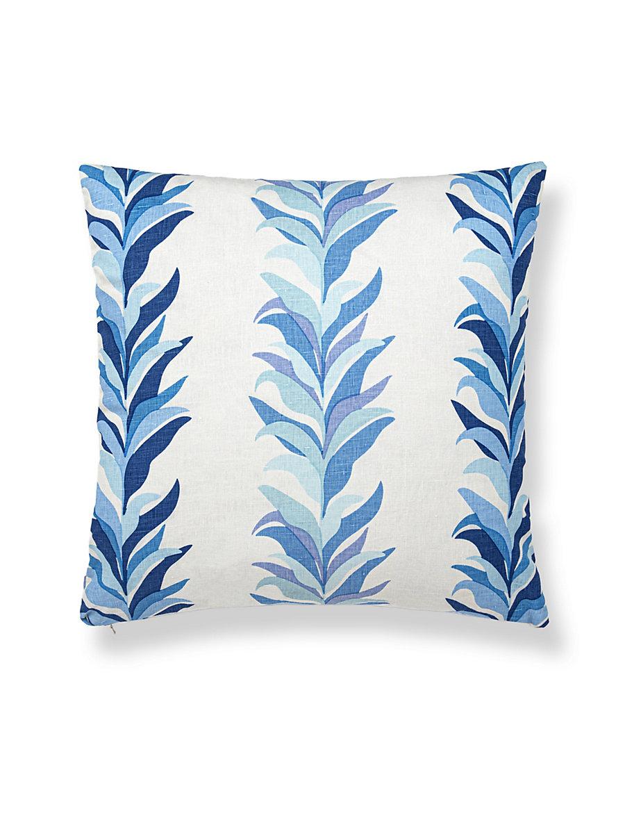 Scalamandre Chira Island 22 X 22 - Blue Marine Decorative Pillow