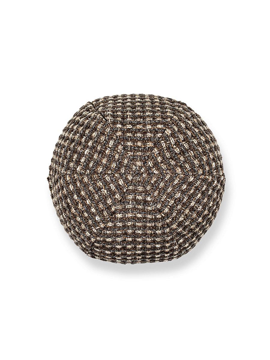 Scalamandre Heatherton 12 Dia - Walnut Decorative Pillow