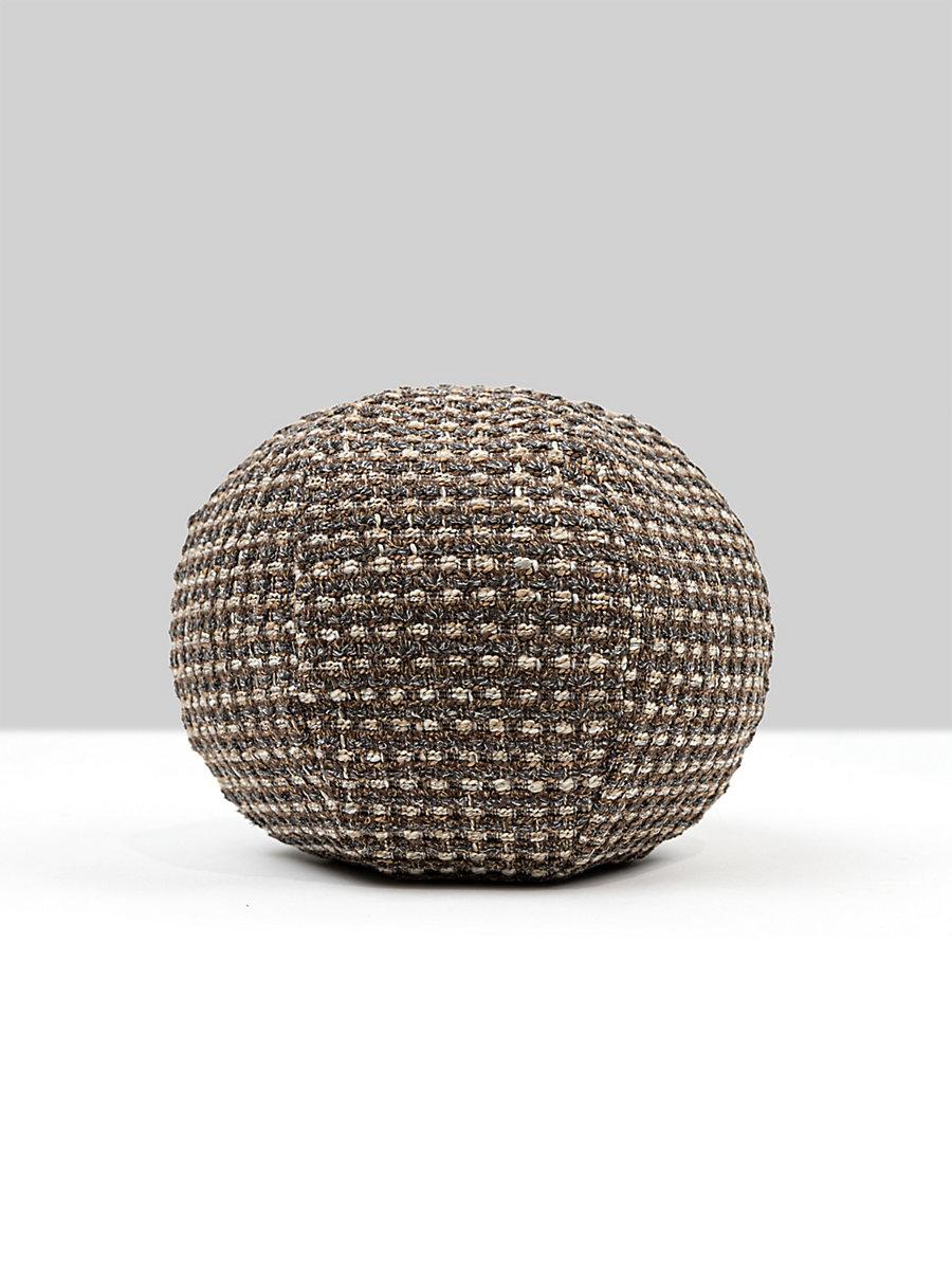 Scalamandre Heatherton 12 Dia - Walnut Decorative Pillow