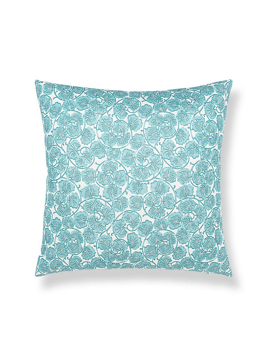 Scalamandre May 22 X 22 - Turquoise Decorative Pillow