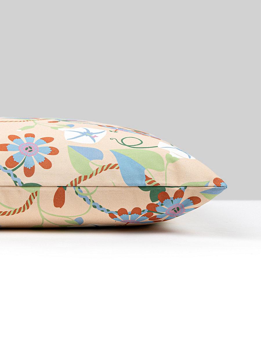 Scalamandre Morning Glory 22 X 22 - Peach Decorative Pillow