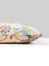 Scalamandre Morning Glory 22 X 22 - Peach Decorative Pillow
