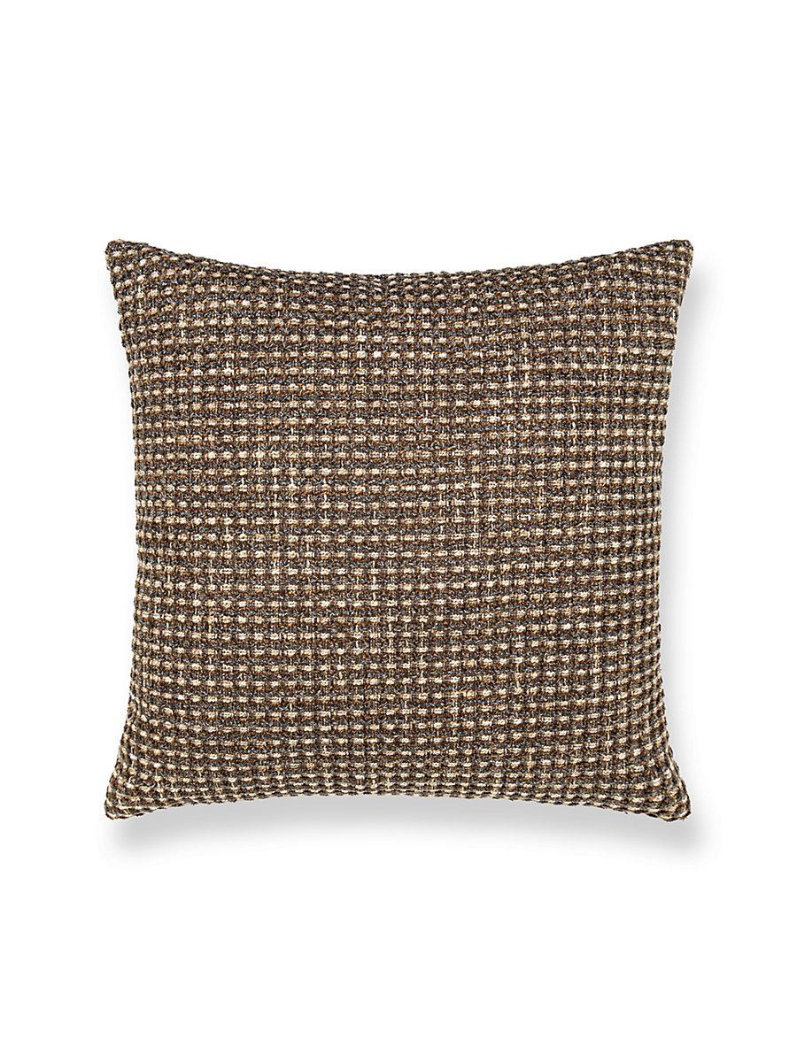 Scalamandre Heatherton 22 X 22 - Walnut Decorative Pillow