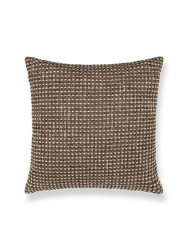 Scalamandre Heatherton 22 X 22 - Walnut Decorative Pillow
