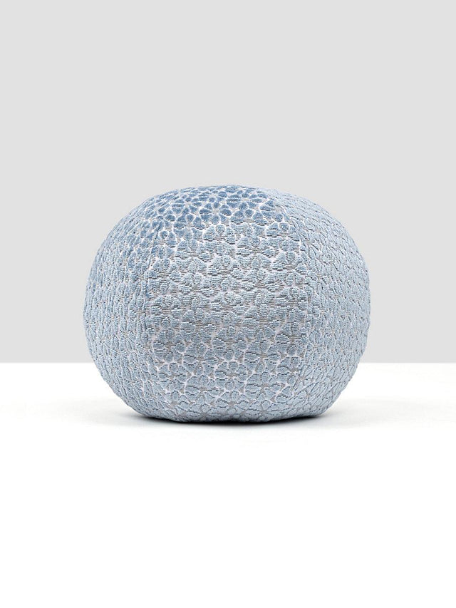 Scalamandre Petal Velvet 12 Dia - Cornflower Decorative Pillow