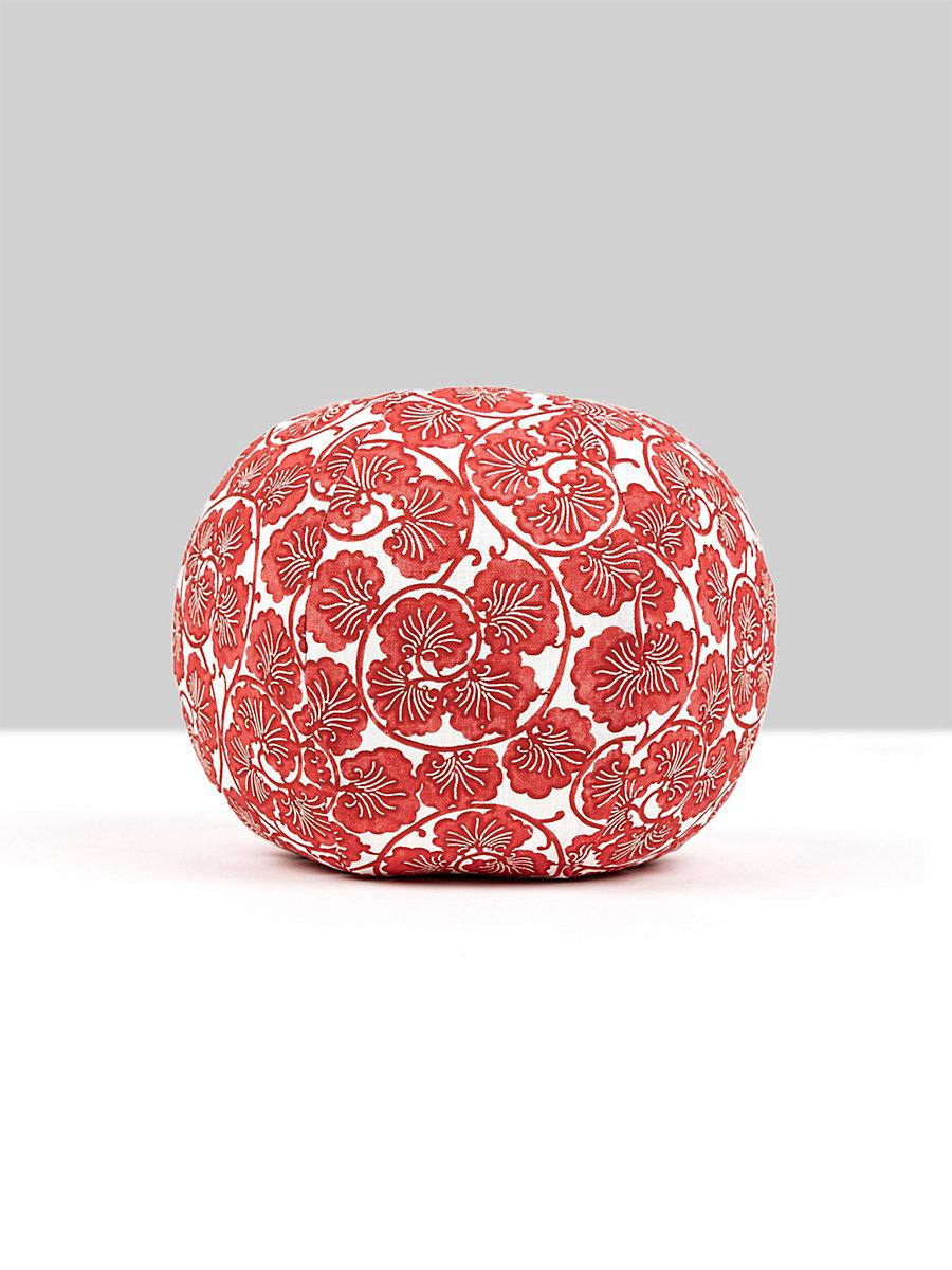 Scalamandre May 12 Dia - Red Decorative Pillow