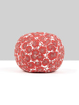 Scalamandre May 12 Dia - Red Decorative Pillow