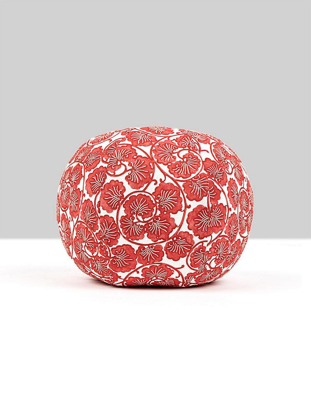 Scalamandre May 12 Dia - Red Decorative Pillow