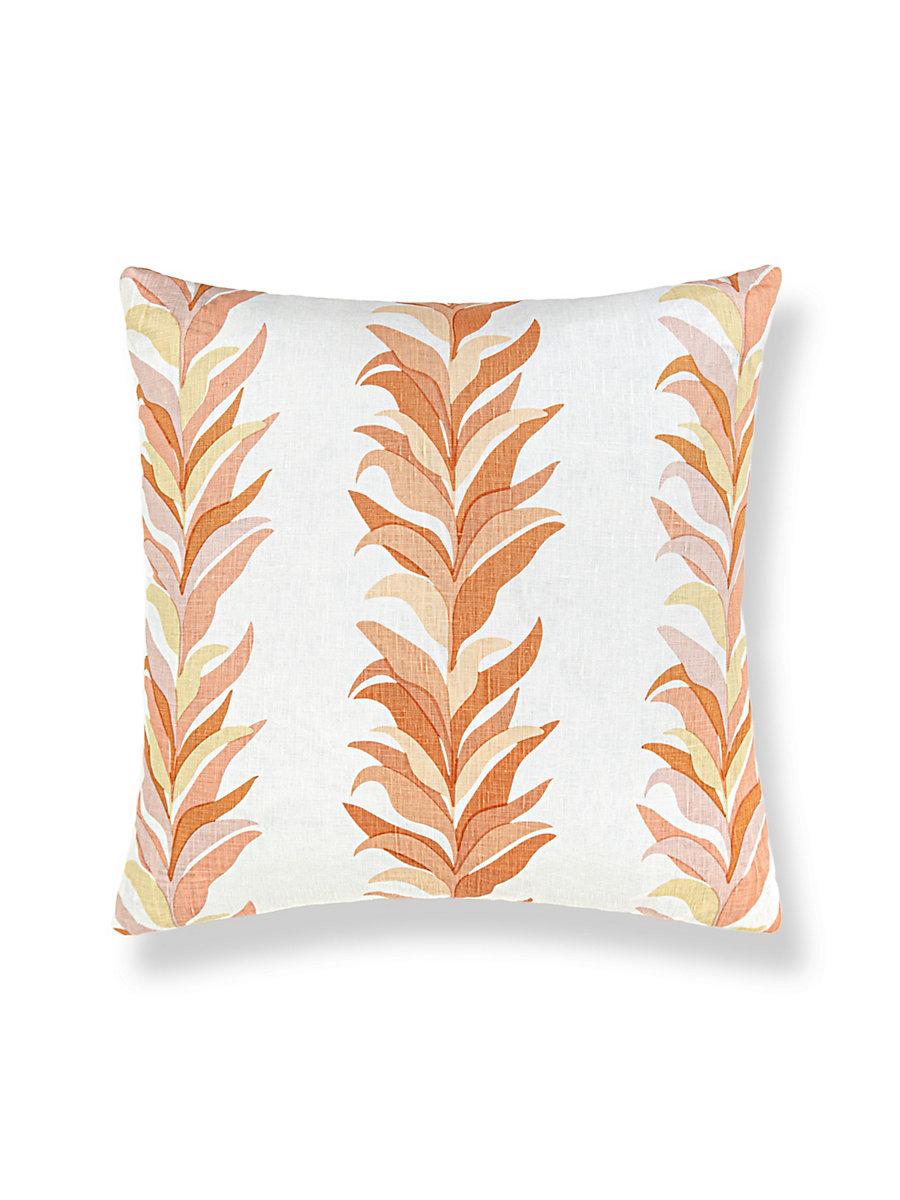 Scalamandre Chira Island 22 X 22 - Peach Decorative Pillow
