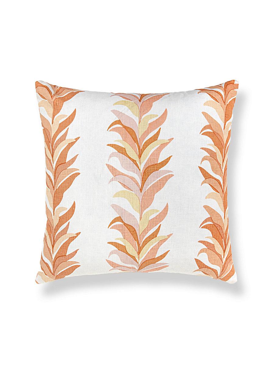 Scalamandre Chira Island 22 X 22 - Peach Decorative Pillow