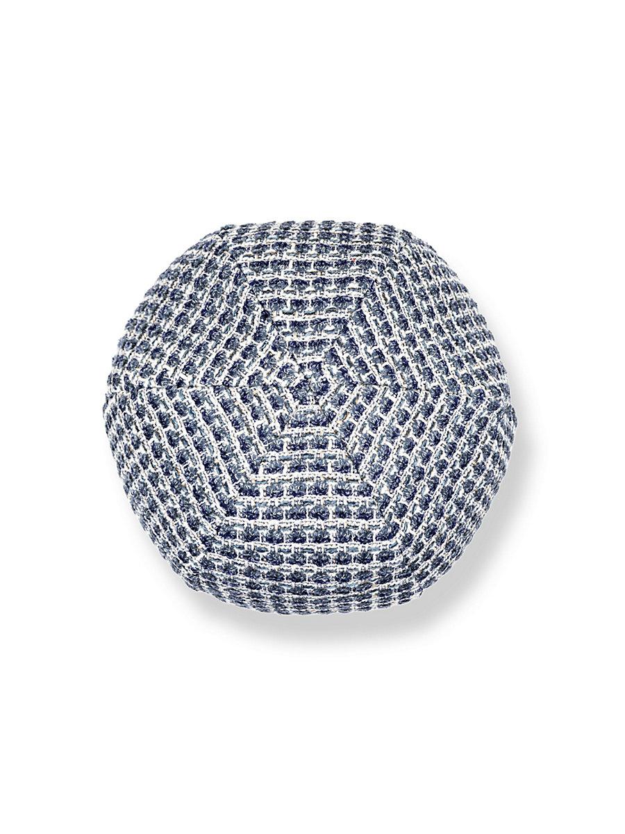 Scalamandre Heatherton 12 Dia - Navy Decorative Pillow