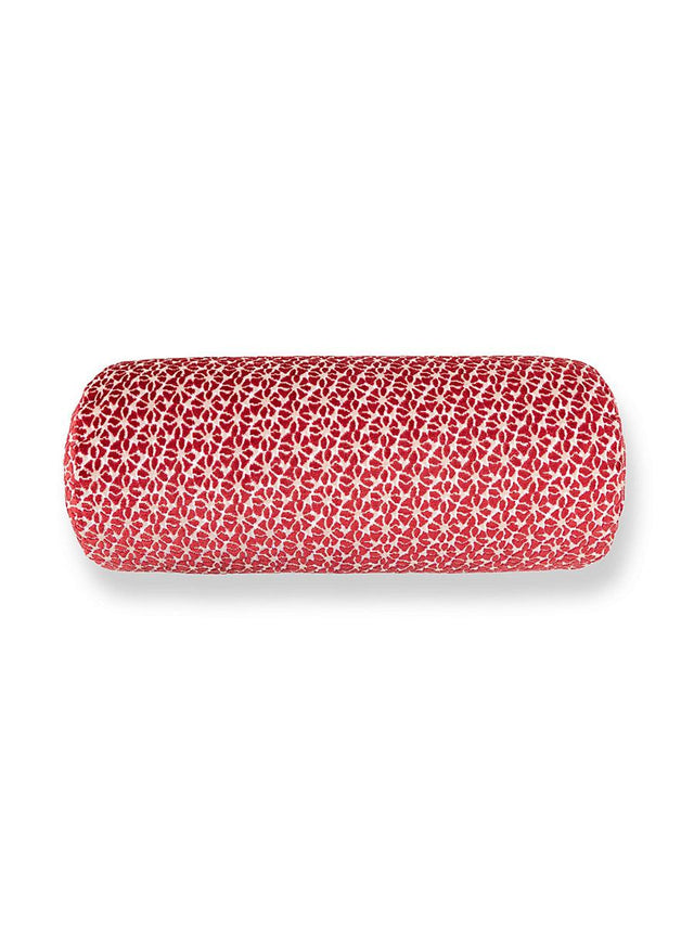 Scalamandre Petal Velvet 21 X 7 - Red Decorative Pillow