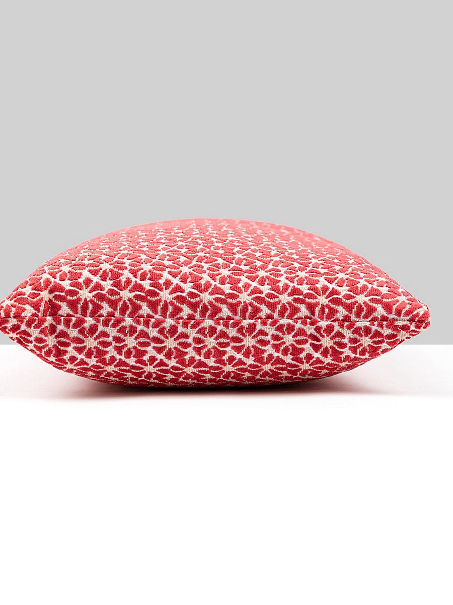 Scalamandre Petal Velvet 14 X 22 - Red Decorative Pillow